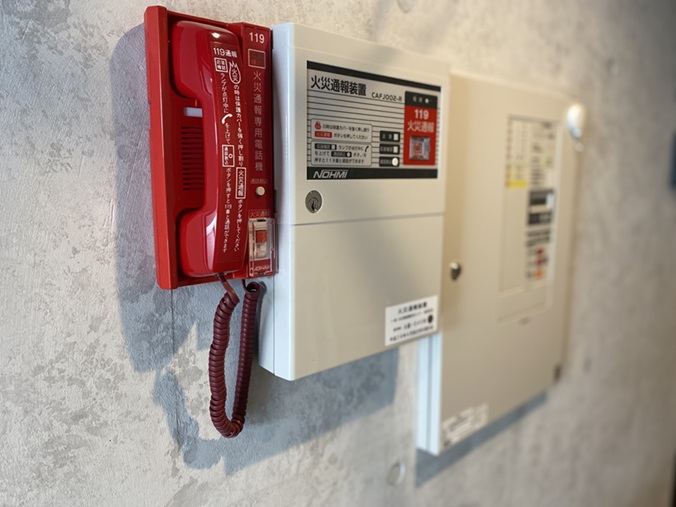 火災通報装置工事完成画像