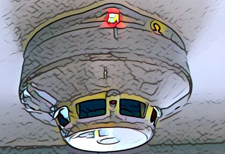 煙感知器の絵