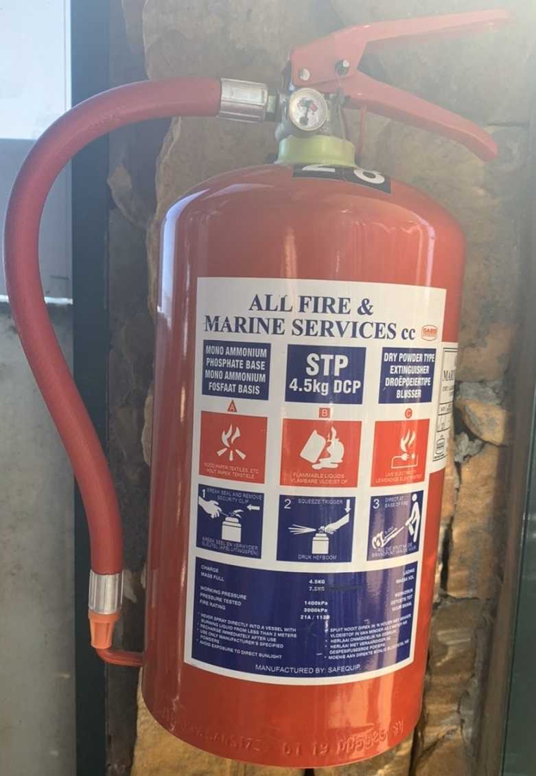 の南アフリカ消火器