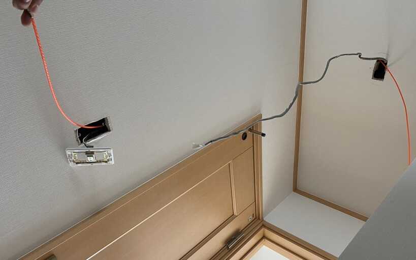 配線埋め込み工事の画像