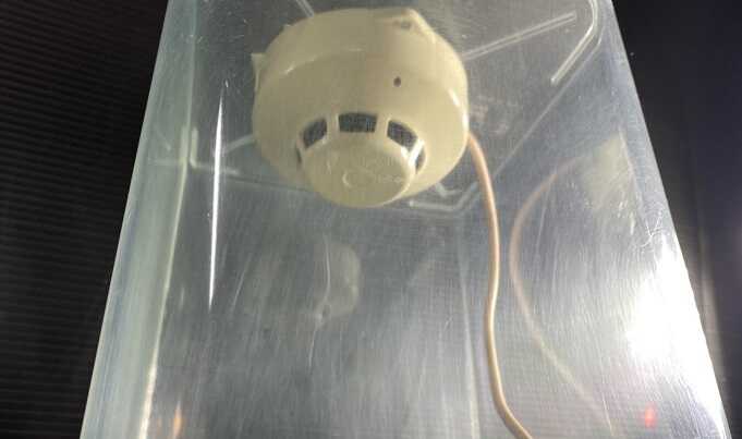 煙感知器の実験装置