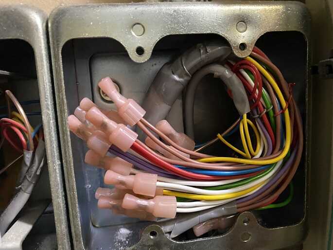 耐熱配線の処理方法