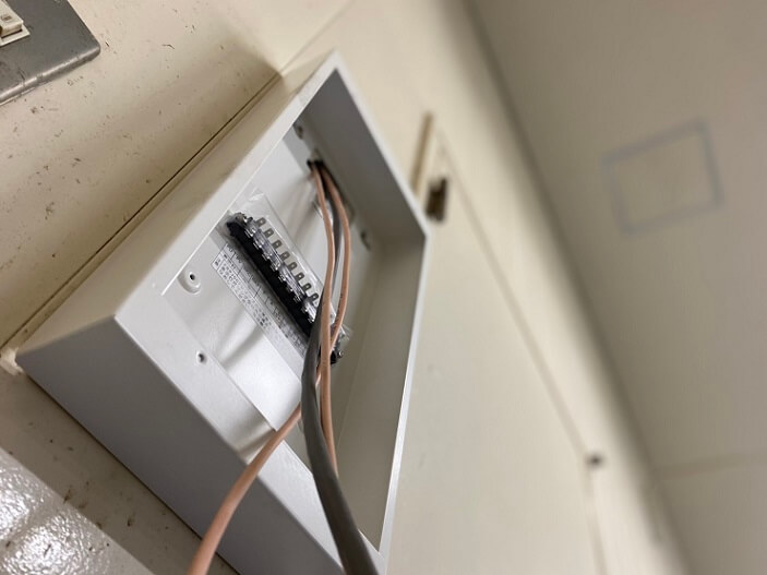 火報回路の埋設配線